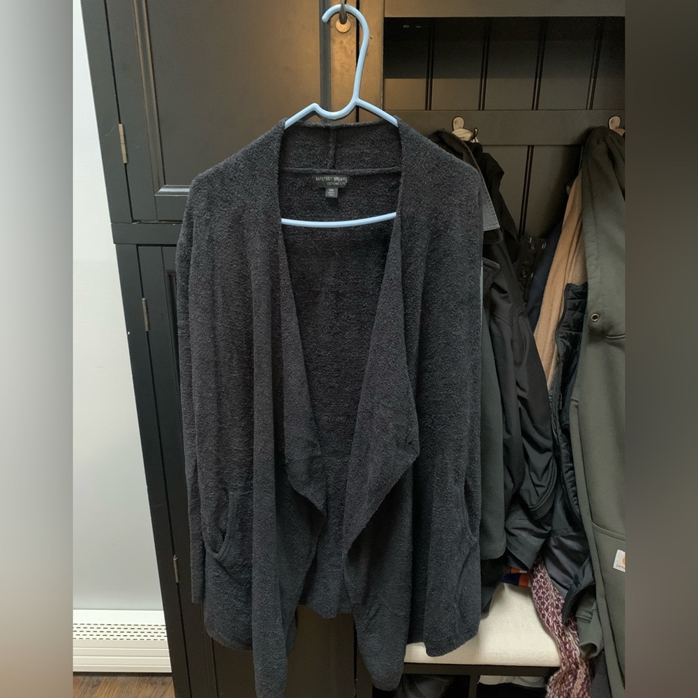 Barefoot Dreams CozyLite Black Cardigan size S/M